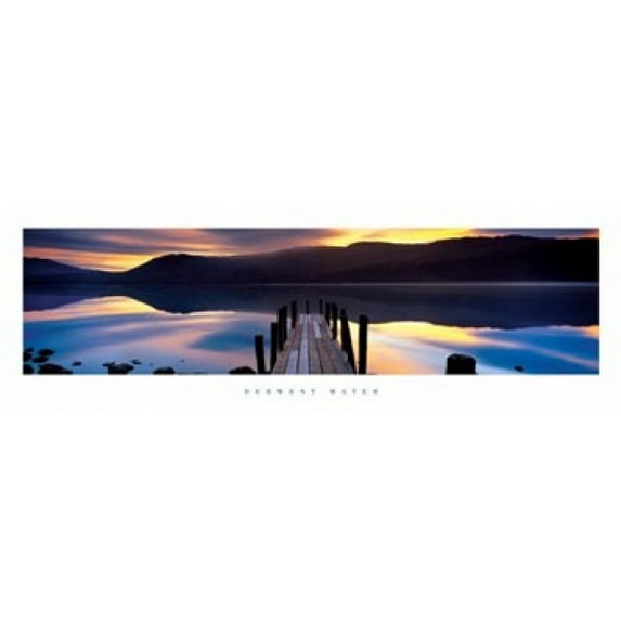 Derwent Water Laminated Poster (36 x 12)