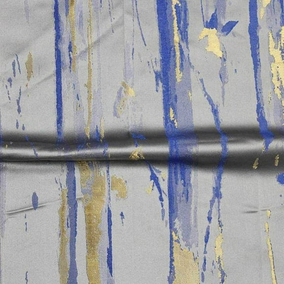 Des Arts Jacquard Fabric, 55 Inch. in Width, | Home Decor, Silver / Cut by the Yard