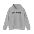 thumbnail image 1 of Des Moines IA Iowa Hometown Moving Away Hoodie, Gifts, Hooded Sweatshirt, 1 of 4