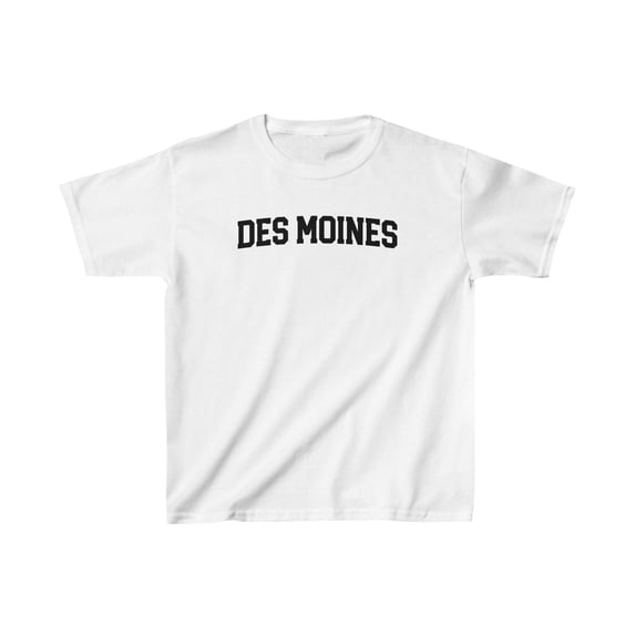 Des Moines IA Iowa Hometown Moving Away Kids Shirt Gifts Youth Tee Tshirt