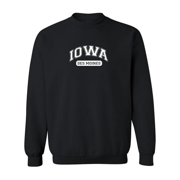 Des Moines Iowa Men Sweatshirt, Male 3X-Large