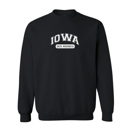 Des Moines Iowa Men Sweatshirt, Male Large