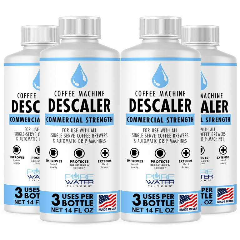 Descaler & Cleaner (12 Uses) - MADE IN USA - Descaling Solution for Keurig  Brewers, Nespresso, Delonghi, Breville & All Coffee Makers & Espresso