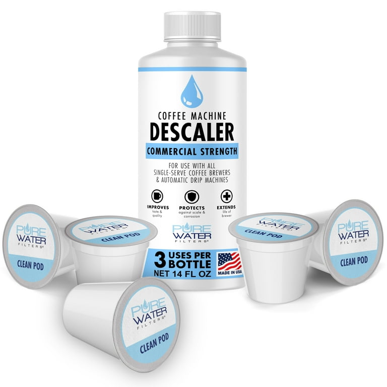 Descaling Solution 3 Uses 5 Clean Pods for All Single Serve Coffee Brewers Made in USA