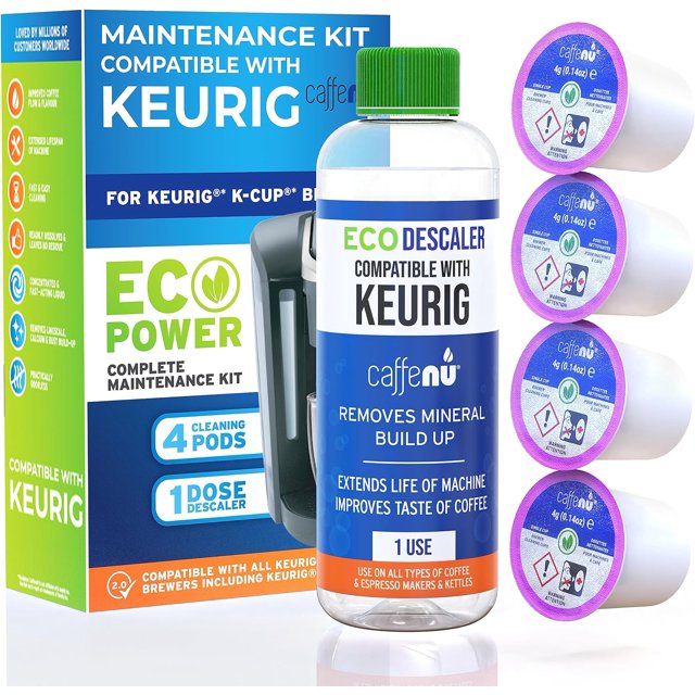Descaling Solution and Cleaning Kit For Keurig 1.0, 2.0 K Cup Coffee