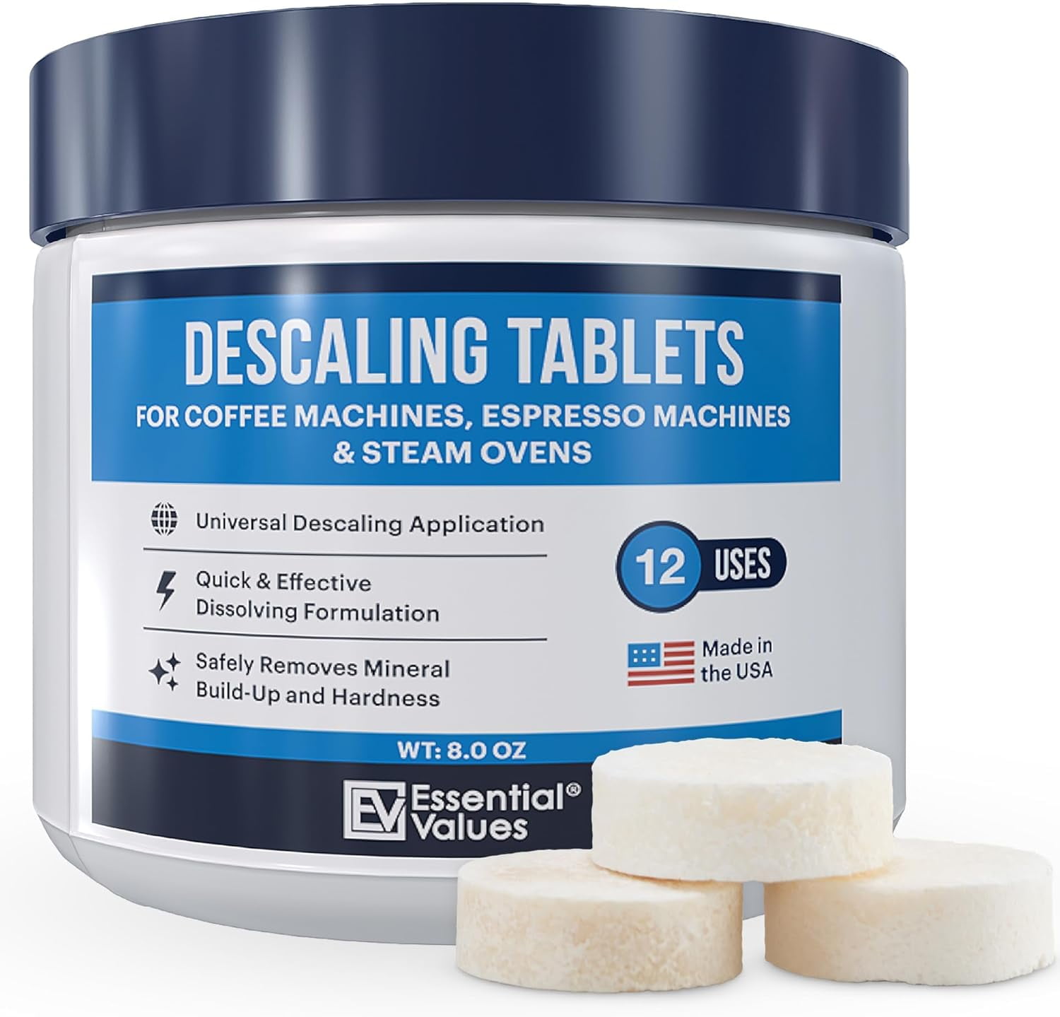 Steam Inflation Tablets Descaling Tablets (12 Count/Up to 12 Uses) for , , Bosch, Tassimo ...