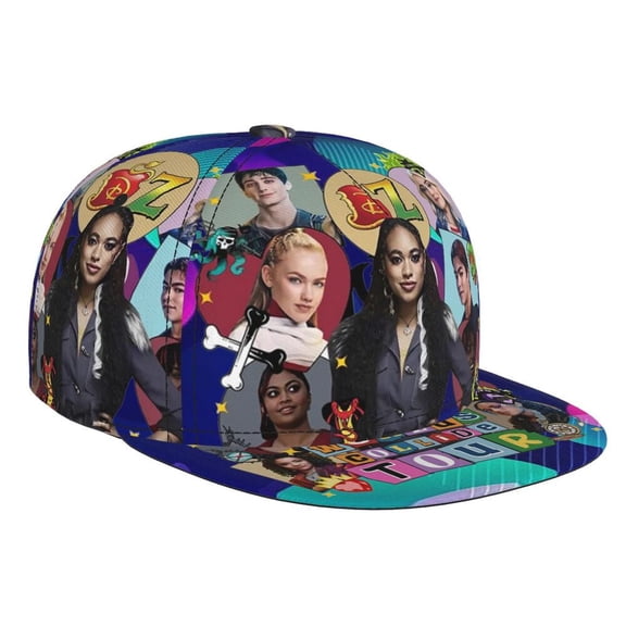 Descen-dants Zombies Tour Adjustable Brim Bill Baseball Cap Adjustable Snapback Hat Hip Hop Cap Dad Hat Men Women
