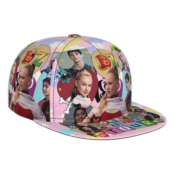 Descen-dants Zombies Tour Brim Bill Baseball Cap Adjustable Snapback Hat Hip Hop Dad Caps Men Women