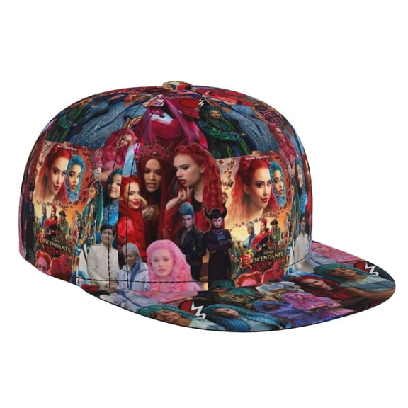 Descen-dants Zombies Tour Brim Bill Baseball Cap Adjustable Snapback Hat Hip Hop Dad Caps Men Women