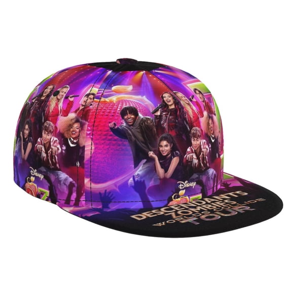 Descen-dants Zombies Tour Brim Bill Baseball Cap Adjustable Snapback Hat Hip Hop Dad Caps Men Women