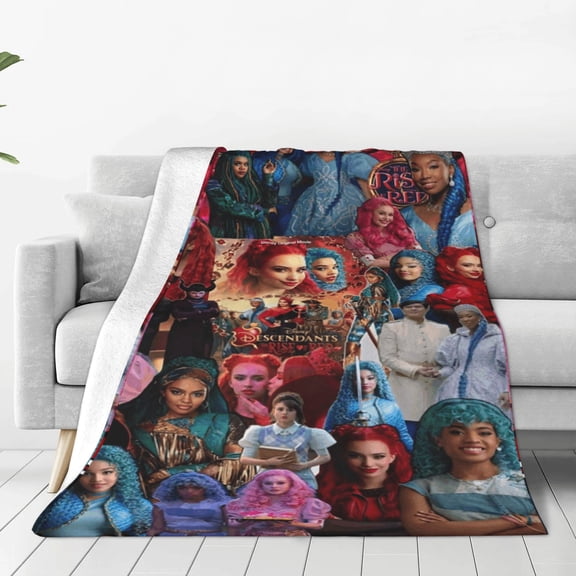 Descen-dants Zombies Tour Soft Micro Fleece Blanket Throw Lightweight Flannel Blankets for Bed Couch Sofa