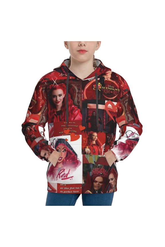 Descen-dants Zombies Tour Youth Pullover Hooded Graphic Sweatshirts Long Sleeve Casual Hoodies Teen