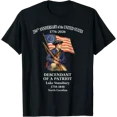 thumbnail image 1 of Descendant Of A Patriot 250Th Anniversary Usa T-Shirt All Size S-5Xl, 1 of 6