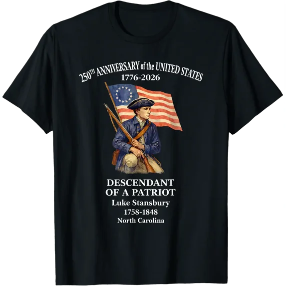 Descendant Of A Patriot 250Th Anniversary Usa T-Shirt All Size S-5Xl