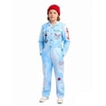 thumbnail image 1 of Descendant4 Maddox Hatter Costume,Rise Red Cosplay Tie Dye Jumpsuit Outfits,Movie Character Role Play Dress Up for Halloween Party,Size 140, 1 of 9