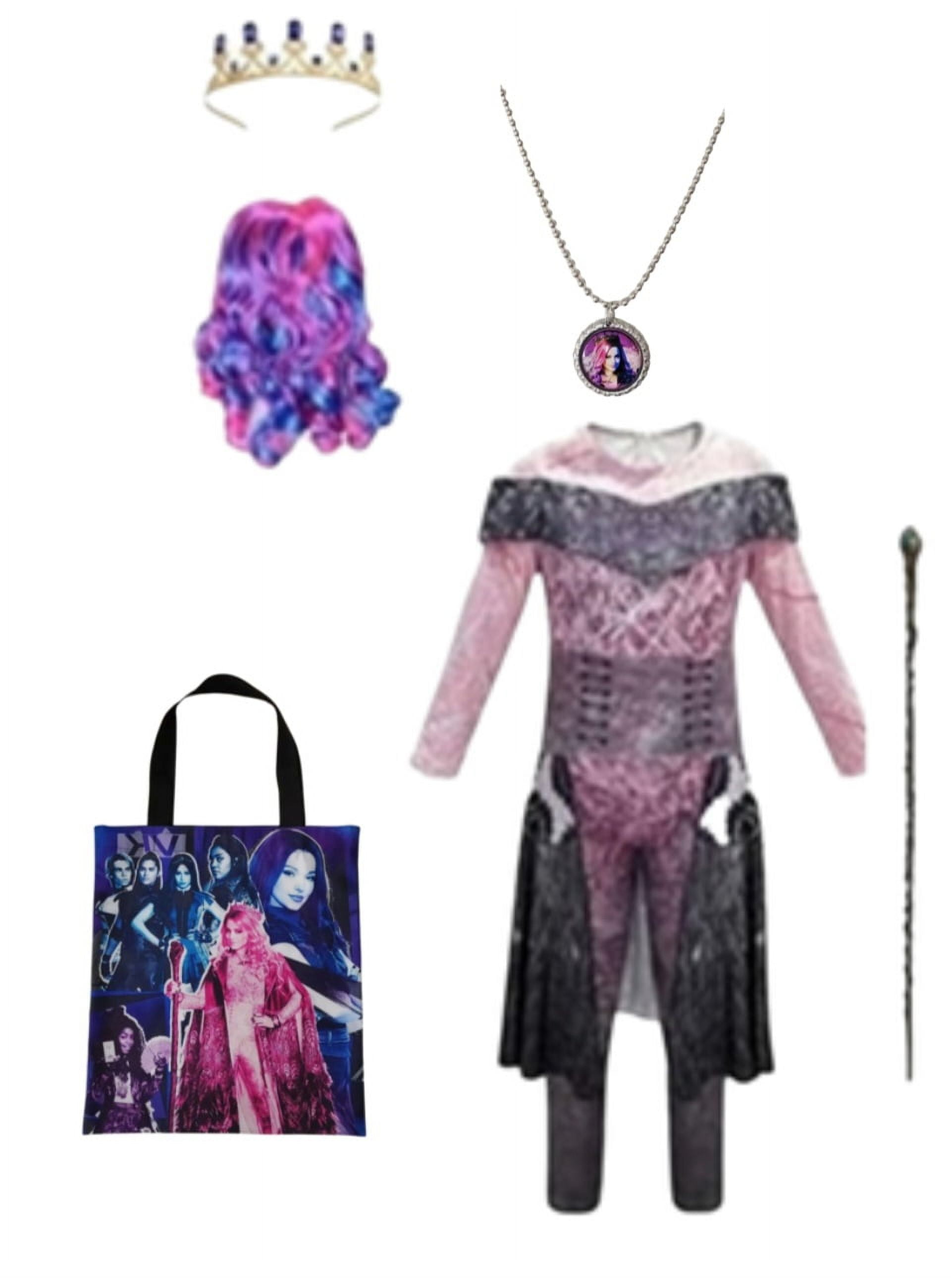 Descendants 3 Audrey Costume Jumpsuit Wig Crown Staff and