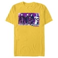 thumbnail image 1 of Descendants 3 Carlos Mal Jay Evie Wickedly Cool - Short Sleeve Blended T-Shirt for Adults -Customized-Yellow, 1 of 5