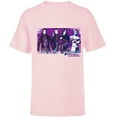 thumbnail image 1 of Descendants 3 Carlos Mal Jay Evie Wickedly Cool - Short Sleeve T-Shirt for Kids -Customized-Soft Pink, 1 of 5
