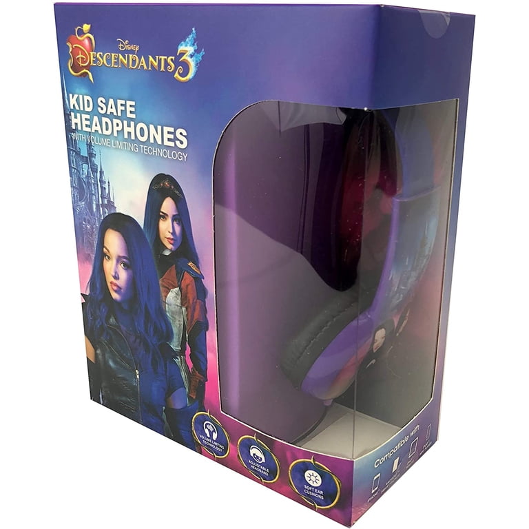 その他 Desney Desendants earbuds with porch Descendants 3 Kids Safe Headphones with Built in Volume Limiting