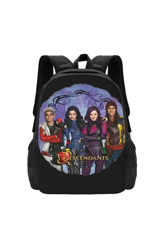 Descendants 3 Laptop Backpack College School Travel Daypack 2 Compartment Basic Bag Shoulders Rucksack