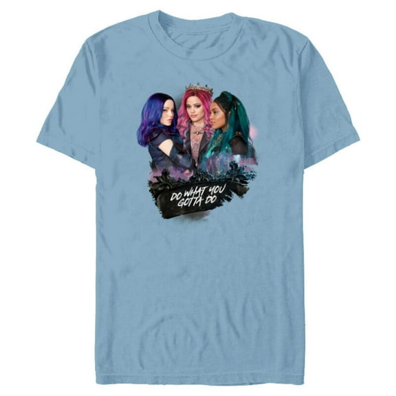 Descendants 3 Mal Uma Audrey Do What You Gotta Do - Short Sleeve Blended T-Shirt for Adults -Customized-Ocean Blue