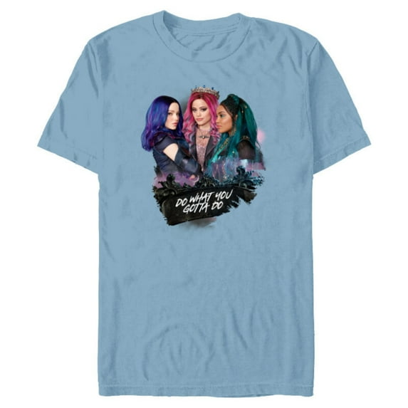 Descendants 3 Mal Uma Audrey Do What You Gotta Do - Short Sleeve Blended T-Shirt for Adults -Customized-Ocean Blue