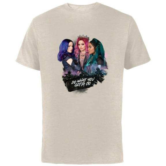 Descendants 3 Mal Uma Audrey Do What You Gotta Do - Short Sleeve Cotton T-Shirt for Adults -Customized-Natural