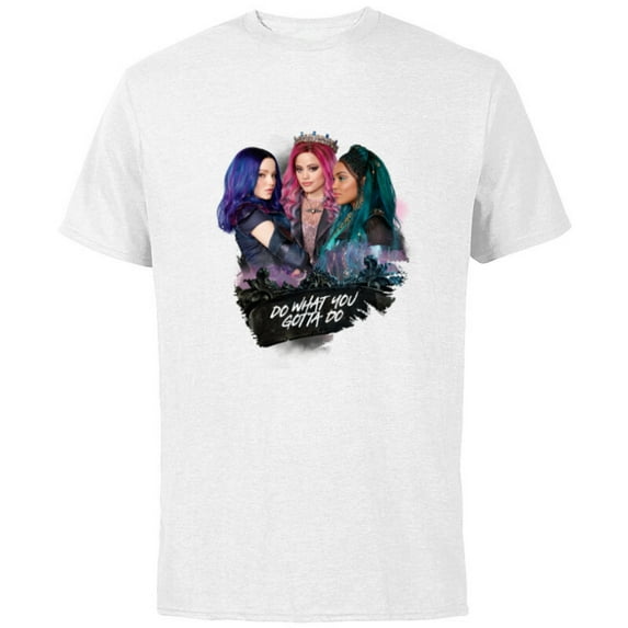 Descendants 3 Mal Uma Audrey Do What You Gotta Do - Short Sleeve Cotton T-Shirt for Adults -Customized-White