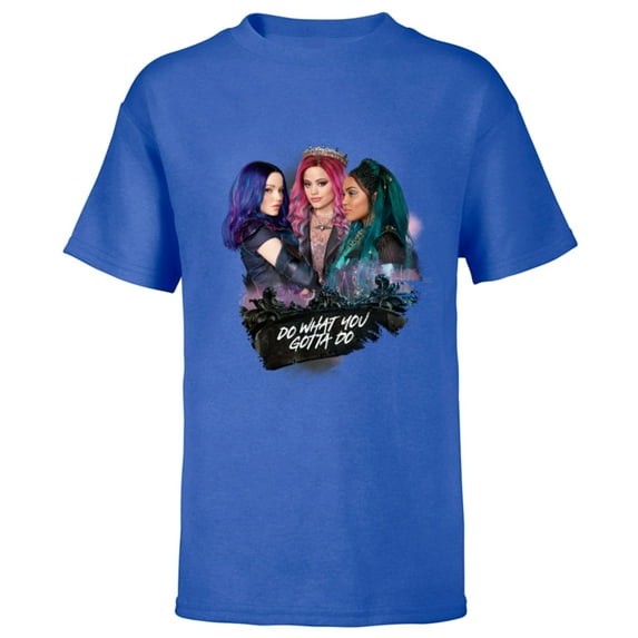 Descendants 3 Mal Uma Audrey Do What You Gotta Do - Short Sleeve T-Shirt for Kids - Customized-Royal