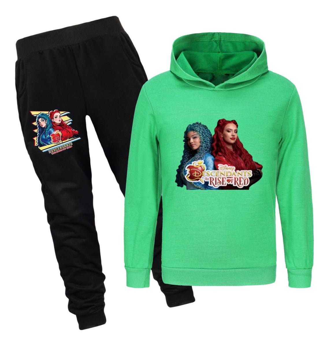 Descendants 4 The Rise of Red Girls 2Piece Hoodie Set Princess Red