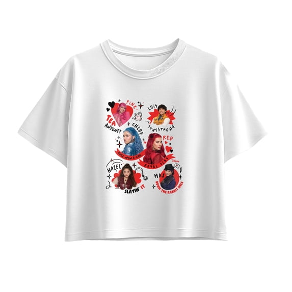 Descendants 5 - Character Collage Short Sleeve Boxy Graphic T-Shirt