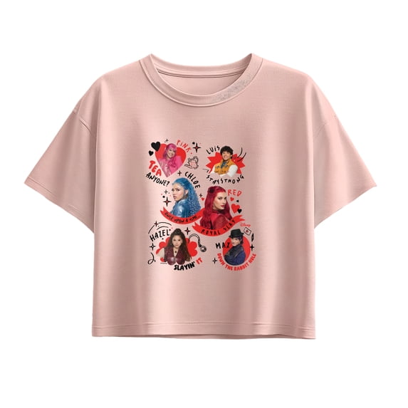Descendants 5 - Character Collage Short Sleeve Boxy Graphic T-Shirt
