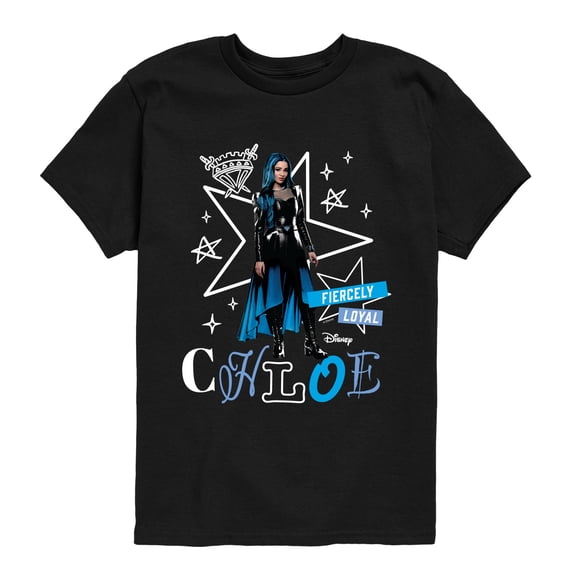 Descendants 5 - Chloe Fiercely Loyal - Youth Boys Short Sleeve Graphic T-Shirt