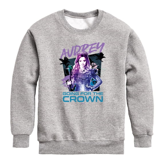 Descendants - Audrey Going For The Crown - Youth Boys Crew Fleece Sweatshirt