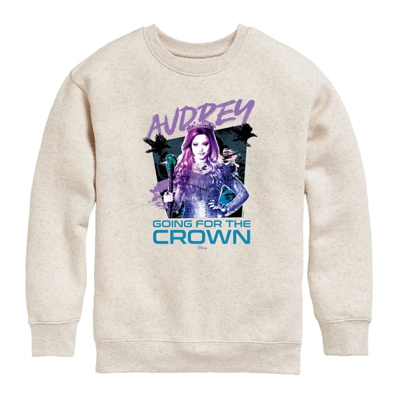 Descendants - Audrey Going For The Crown - Youth Boys Crew Fleece Sweatshirt