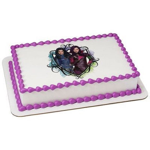 Descendants Auradon Cool -1/4 (Quarter Sheet) Edible Photo Image Cake Decoration
