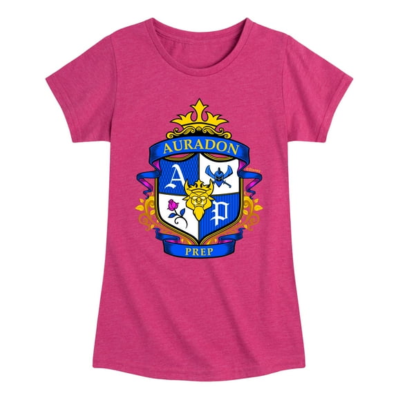 Descendants - Auradon Prep Crest - Toddler And Youth Girls Short Sleeve Graphic T-Shirt