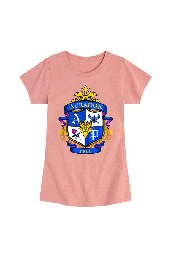 - Auradon Prep Crest - Toddler And Youth Girls Short Sleeve Graphic T-Shirt