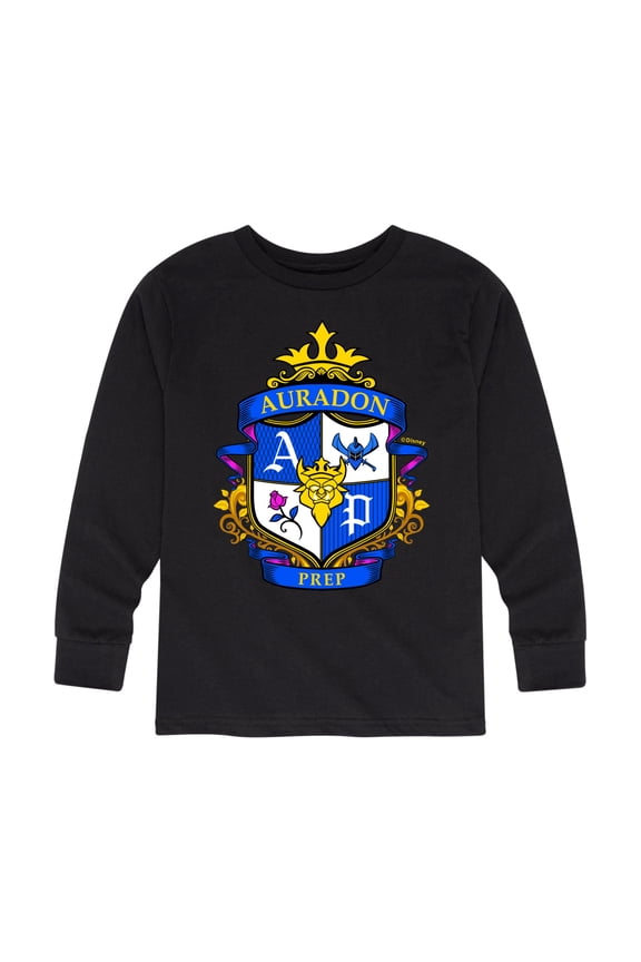 - Auradon Prep Crest- Toddler And Youth Long Sleeve Graphic T-Shirt