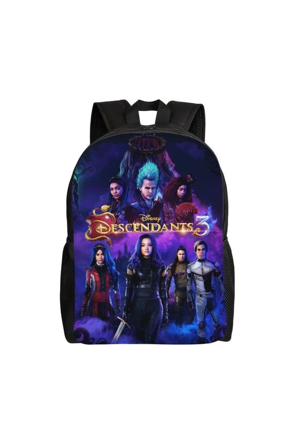 Descendants Backpack Lightweight Daypack Large Capacity Travel Work College Back Pack Novelty Book Bag Laptop Bag