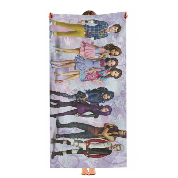 Descendants Beach Towel 30"x60"for Women Girls Boys Teenager Men Quick Drying Microfiber Birthday Gift Pool Towel