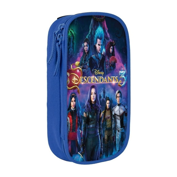 Descendants Big Capacity Pencil Case, Aesthetic Pen Pouch Storage Bag, Office Supplies Organizer, Pen Cases Pencil Bag with Multiple Compartments