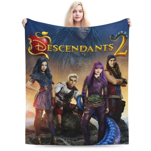 Descendants Blanket, Anime Throw Blanket For Bed Sofa Couch, Super Soft Flannel Blanket For Bedroom Livingroom, 40"X30"
