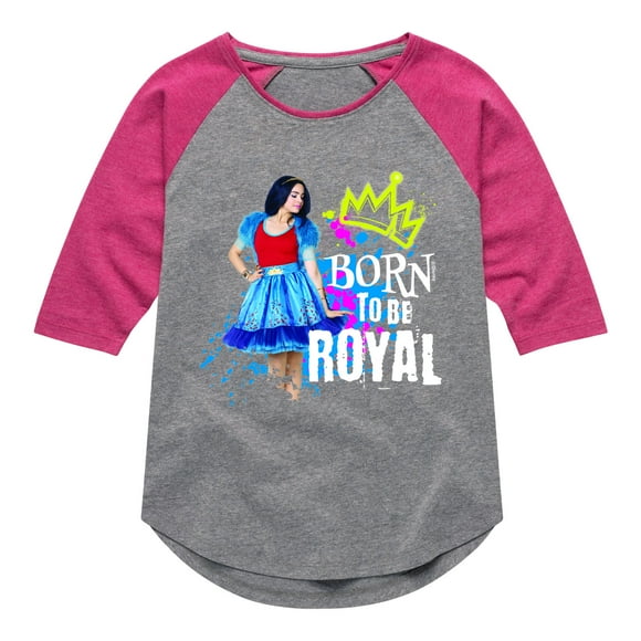 Descendants - Born To Be Royal - Toddler And Youth Girls Raglan Graphic T-Shirt