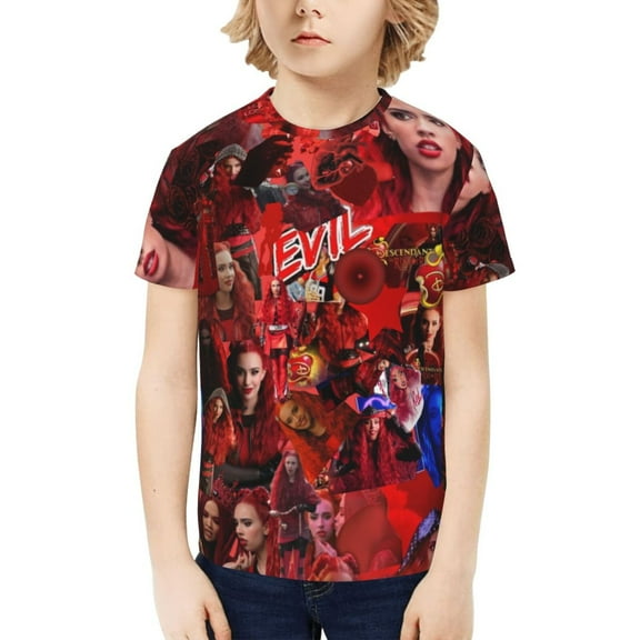 Descendants Boys Girls T-Shirts Graphic Print Short Sleeve Tops Casual Crew Neck T-Shirt Streetwear for Youth Kids