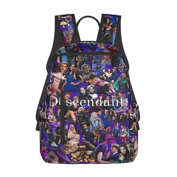 Descendants Cartoon Backpack Cute Printed Casual School Laptop Bags Lightweight Travel Sports Daypack Bookbags