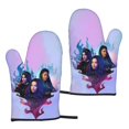 thumbnail image 1 of Descendants Characters Microwave Gloves Anti Scalding Heat Resistant Oven Mitts Set Of 2 For Kitchen Cooking Baking Grilling BBQ, 1 of 8