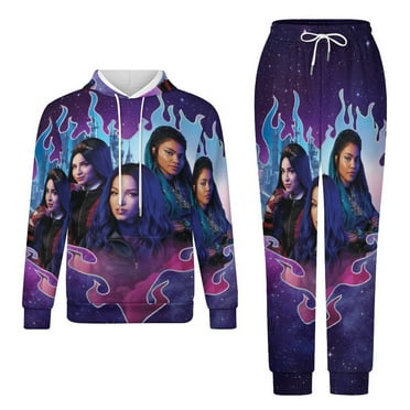 Descendants Characters Unisex Hoodies And Sweatpants Set Sweatshirts Jogger Pants Hooded Hoody Tracksuits Set Suit Winter Daily Adult Sweatsuit 2 Pcs