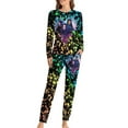 thumbnail image 1 of Descendants Characters Womens Pajama Set Loungewear Cozy Soft House Wear Sets Long Sleeve Round Neck T Shirt Top Bottom Pants Sleepwear, 1 of 9