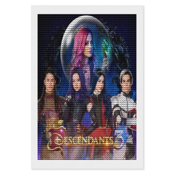 Descendan-t Diamond Art Kits DIY 5D Anime Painting by Number Kits Full Drills for Adults Crystal Pictures Arts Craft for Home Wall Decor Gift 8"×12"